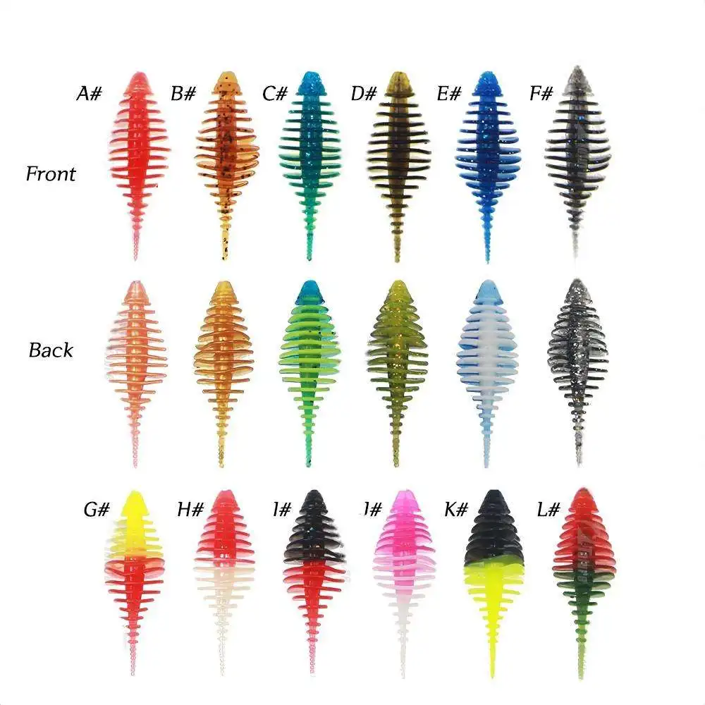 CHEERY 10 / 50 mm 1.6 g PVC Soft Worm Plastic Fishing Bait for 、 ABS Pencil Lure - view 2