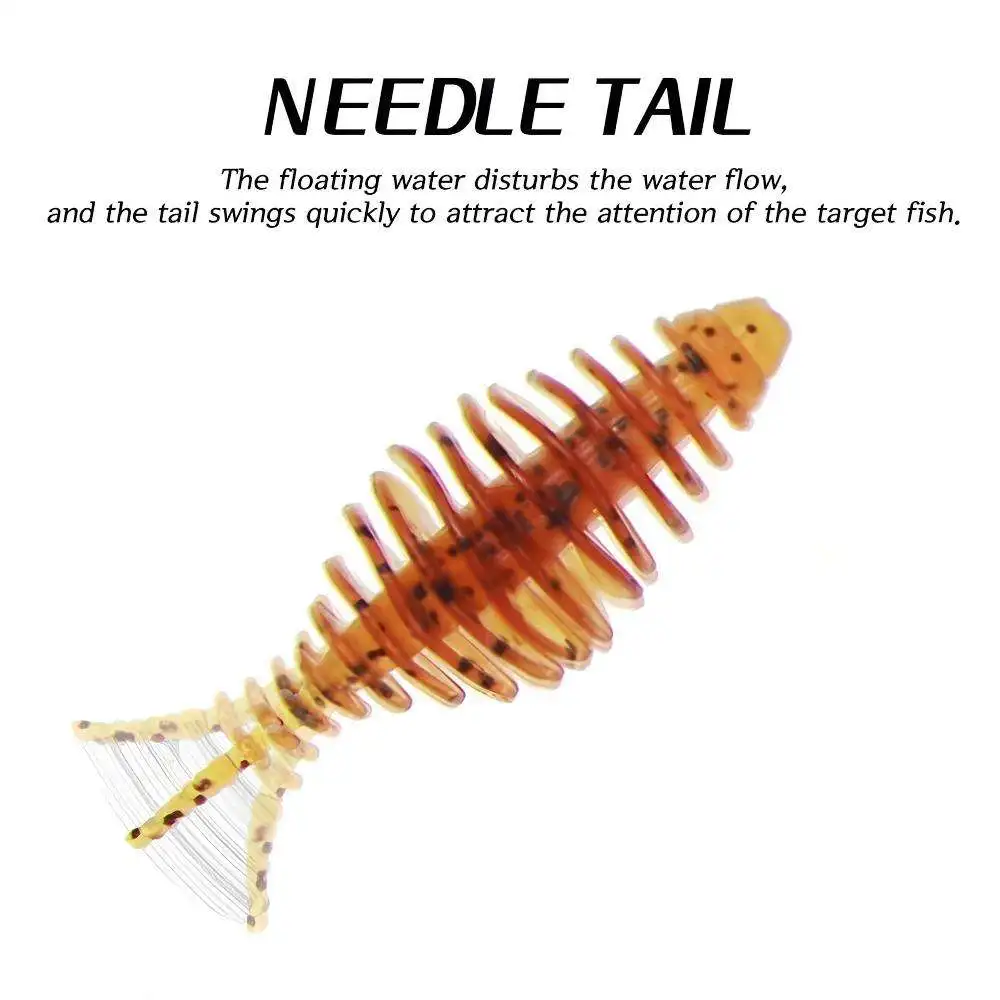 CHEERY 10 / 50 mm 1.6 g PVC Soft Worm Plastic Fishing Bait for 、 ABS Pencil Lure - view 9