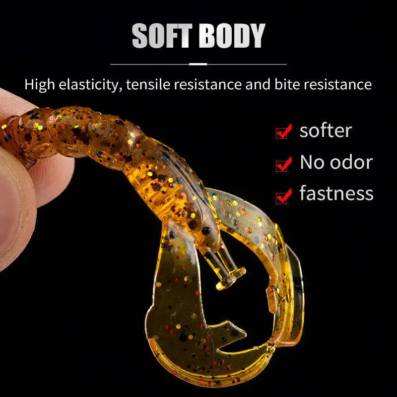 Cheery 15 / Silicone Soft Fishing Bait Shrimp 4 cm /0.45 g ABS Pencil Lure - view 13