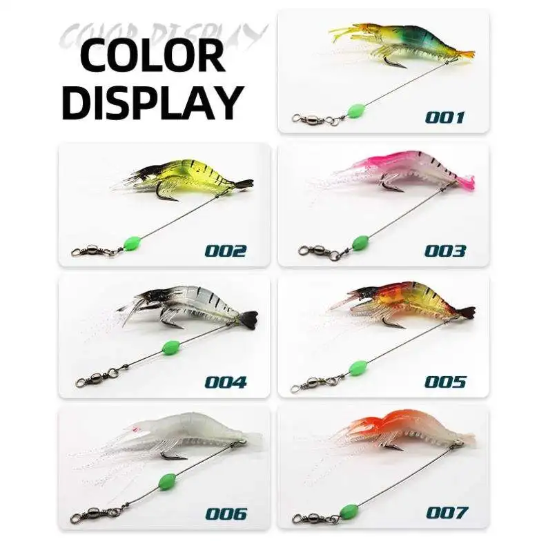 Cheery Bait Set Luminous Shrimp Fishing Sabiki Silicone Plastic ABS Pencil Lure - view 3