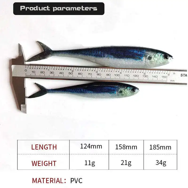 CHEERY 3D Silicone Soft Fishing Bait, for 、 Bass 、 Trout 、 - ABS Pencil Lure - view 5