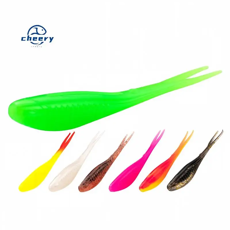 CHEERY 8cm 6 pack of TPR Soft Lure Plastic Carp Bottom Bait Lead