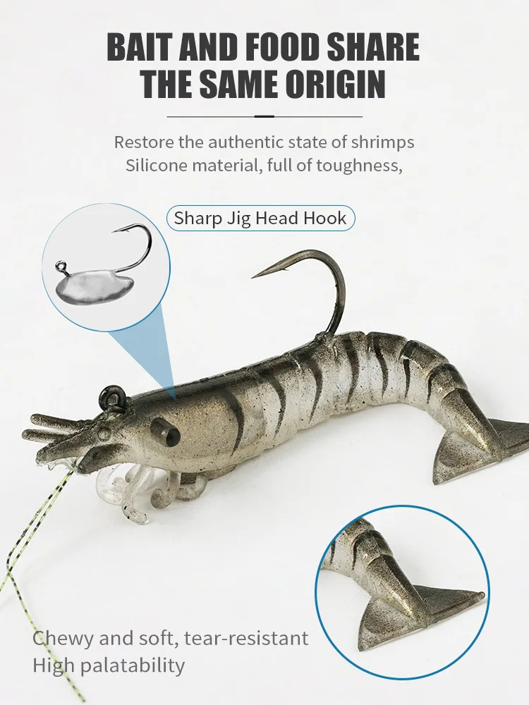 LUSHAZER 2 / Shrimp Plastic Fishing Bait 85 mm 11 g Saltwater ABS Pencil Lure - view 9