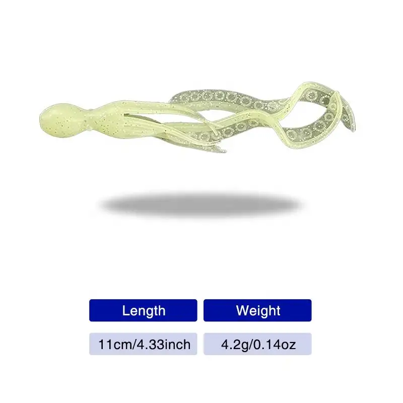 Soft Lure 11 cm /4.2 g Squid Artificial Plastic Fishing Bait, for ABS Pencil Lure - view 15