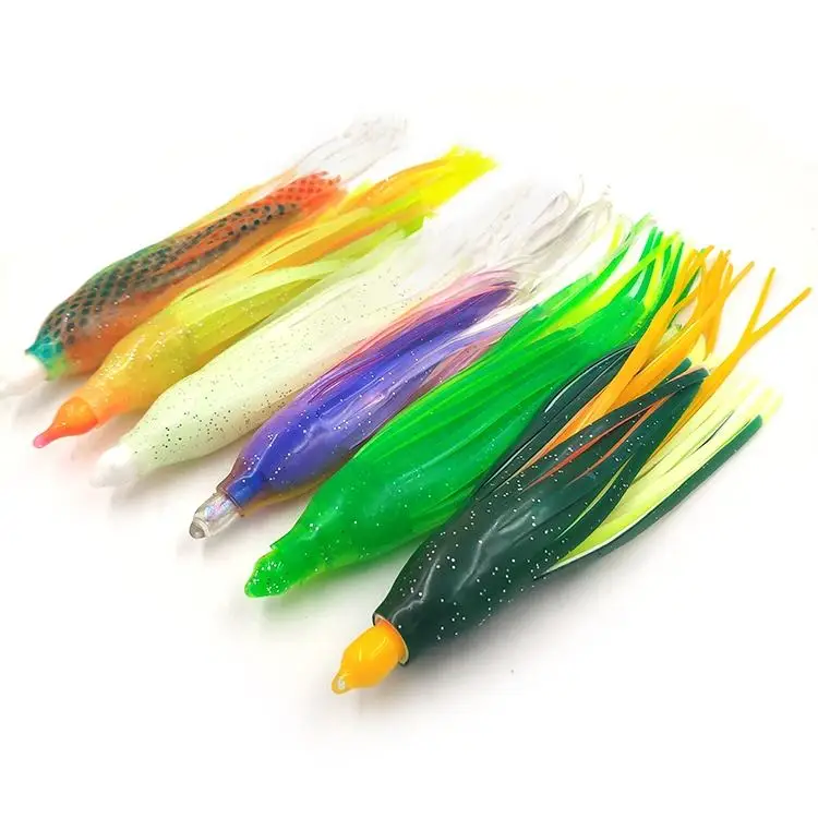PVC Soft Lure Luminous Squid Fishing Bait （ for Saltwater Fish ABS Pencil Lure - view 1