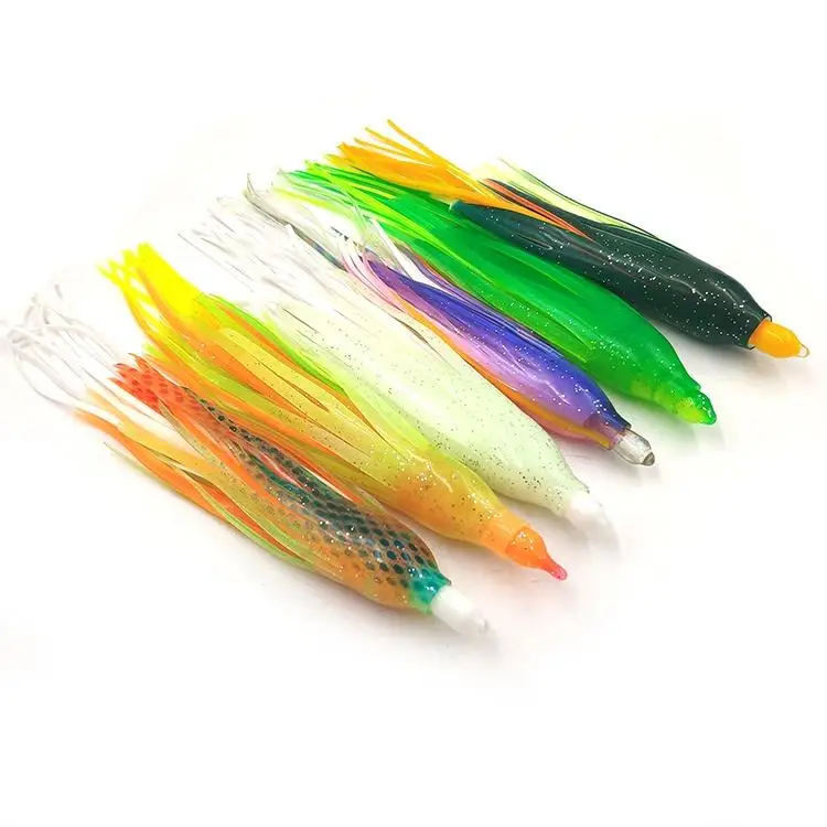 PVC Soft Lure Luminous Squid Fishing Bait （ for Saltwater Fish ABS Pencil Lure - view 5