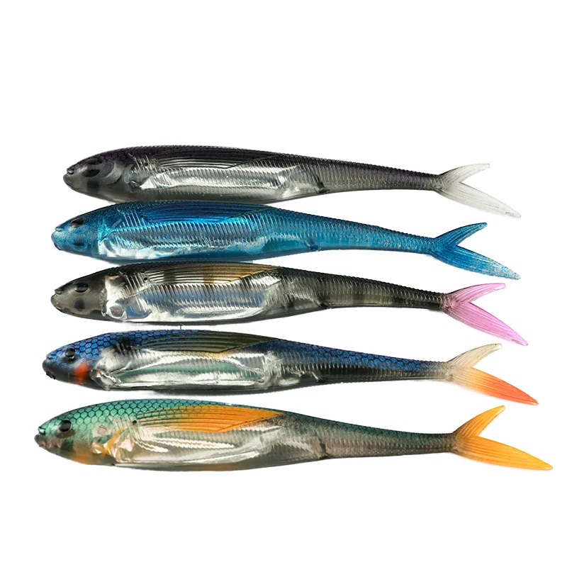 3D PVC Fishing Bait Soft Lure, for Bass 、 Marlin 、, Stream