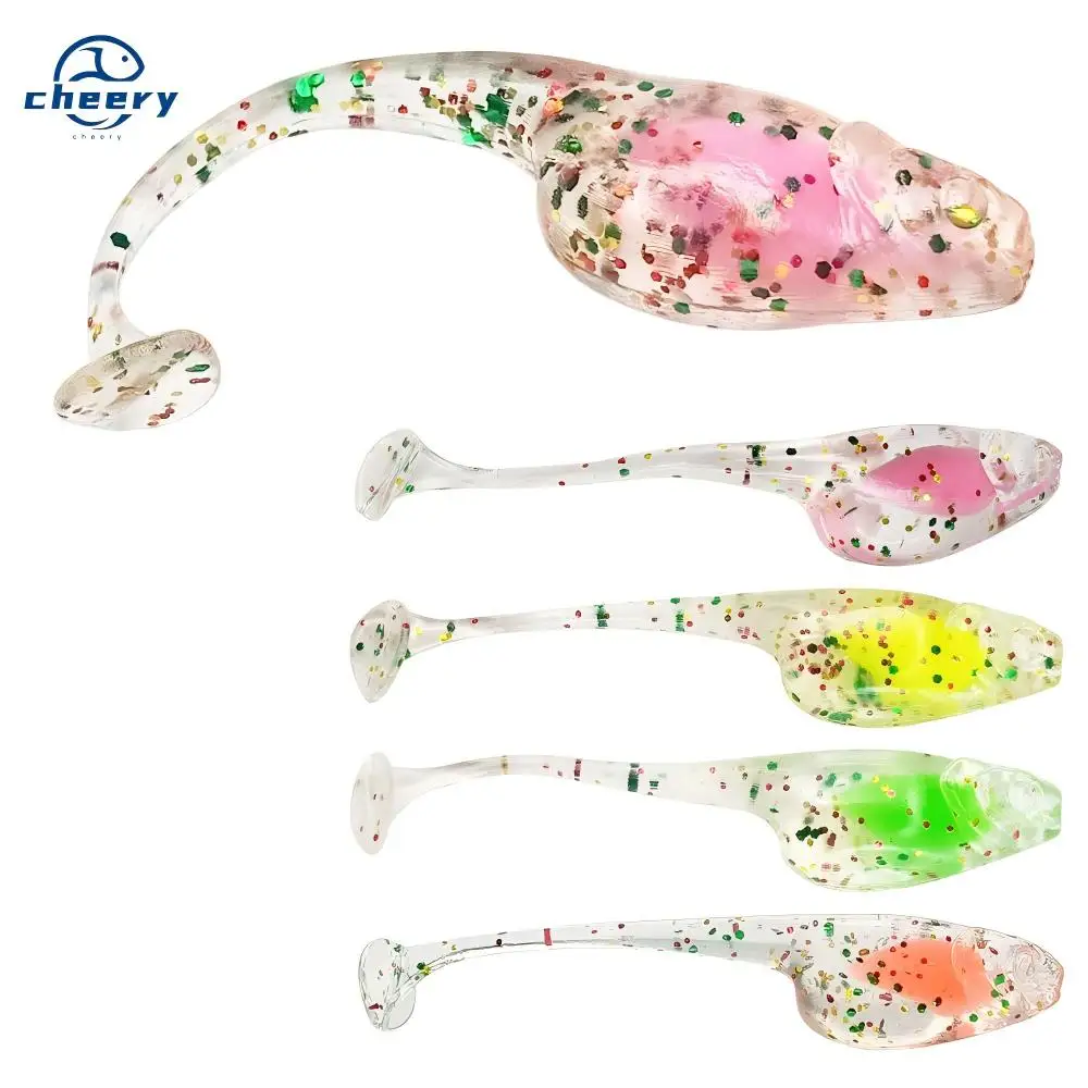 CHEERY 5 cm 1.3 g Soft Lure 1 Luminous Plastic Fishing Bait Bass