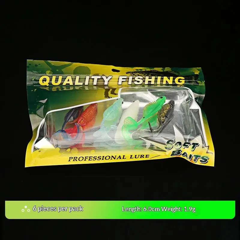 Paddle Tail Soft Worm Fishing Bait, for Bass Artificial ABS Pencil Lure - view 4