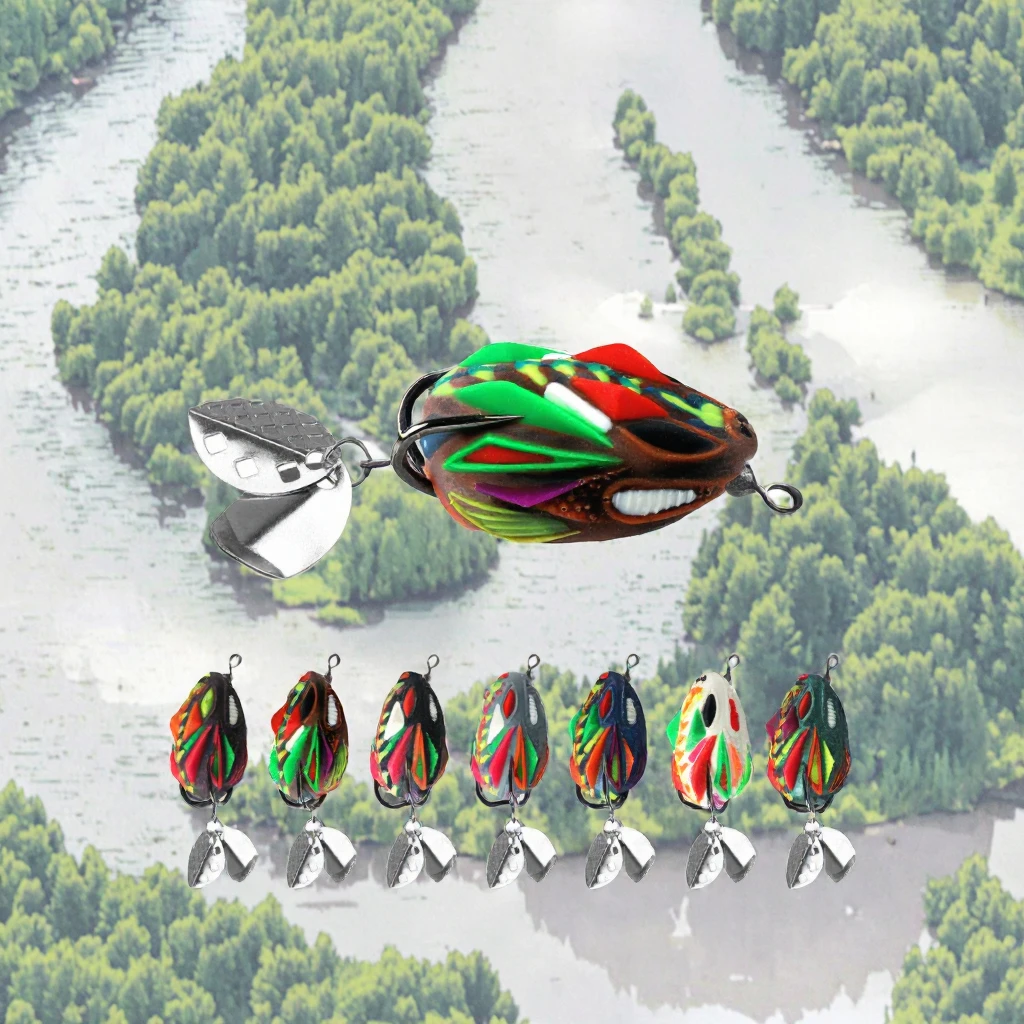 SNEDA Silicone Frog Fishing Bait, Blade, for Bass, 、 Stream 、 ABS Pencil Lure - view 3