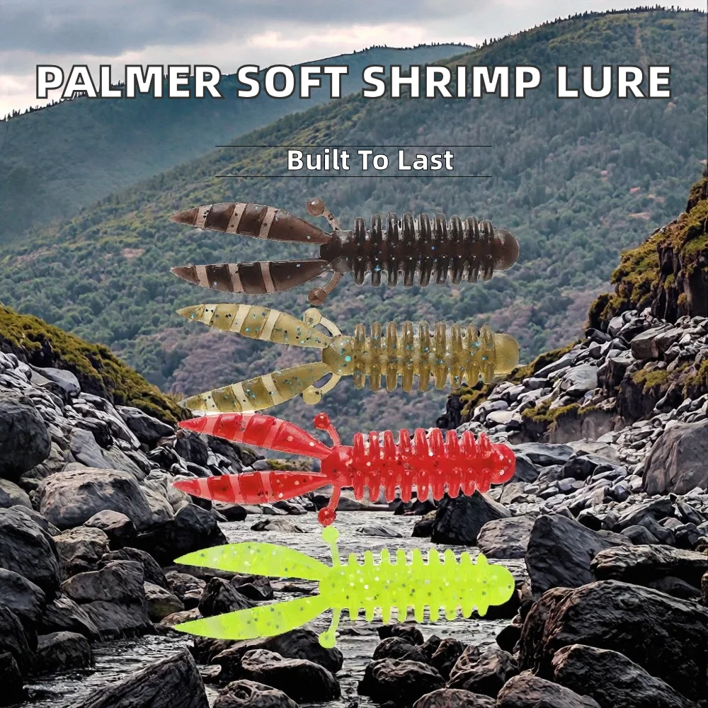 Palmer 55mm 1.9g PVC Soft Shrimp Fishing Bait （ ） ABS Pencil Lure - view 5