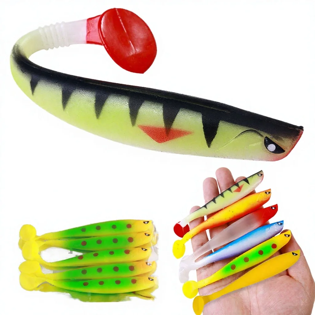 5 / 11CM-8.3G Soft Lure Silicone Swimbait for Freshwater Saltwater ABS Pencil Lure - view 7