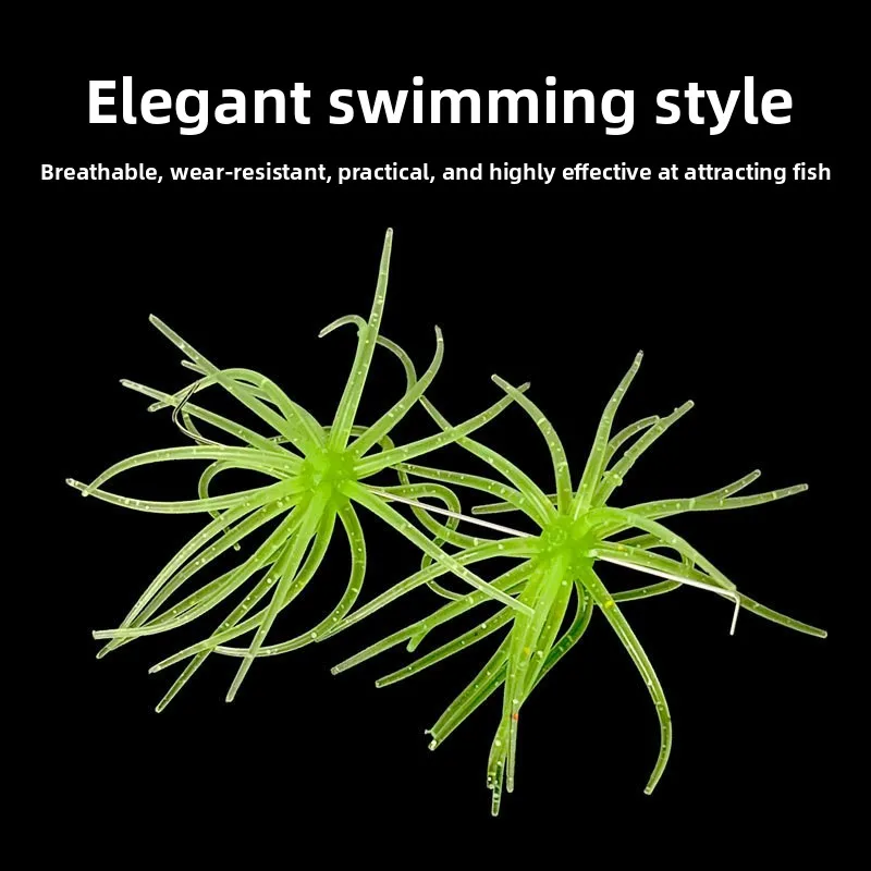 Cheery Sea Urchin TPE Soft Lure / Fishing Bait, for Bass, ABS Pencil Lure - view 11