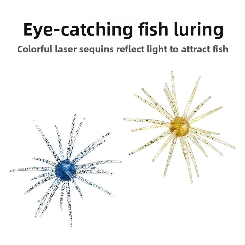 Cheery Sea Urchin TPE Soft Lure / Fishing Bait, for Bass, ABS Pencil Lure - view 17