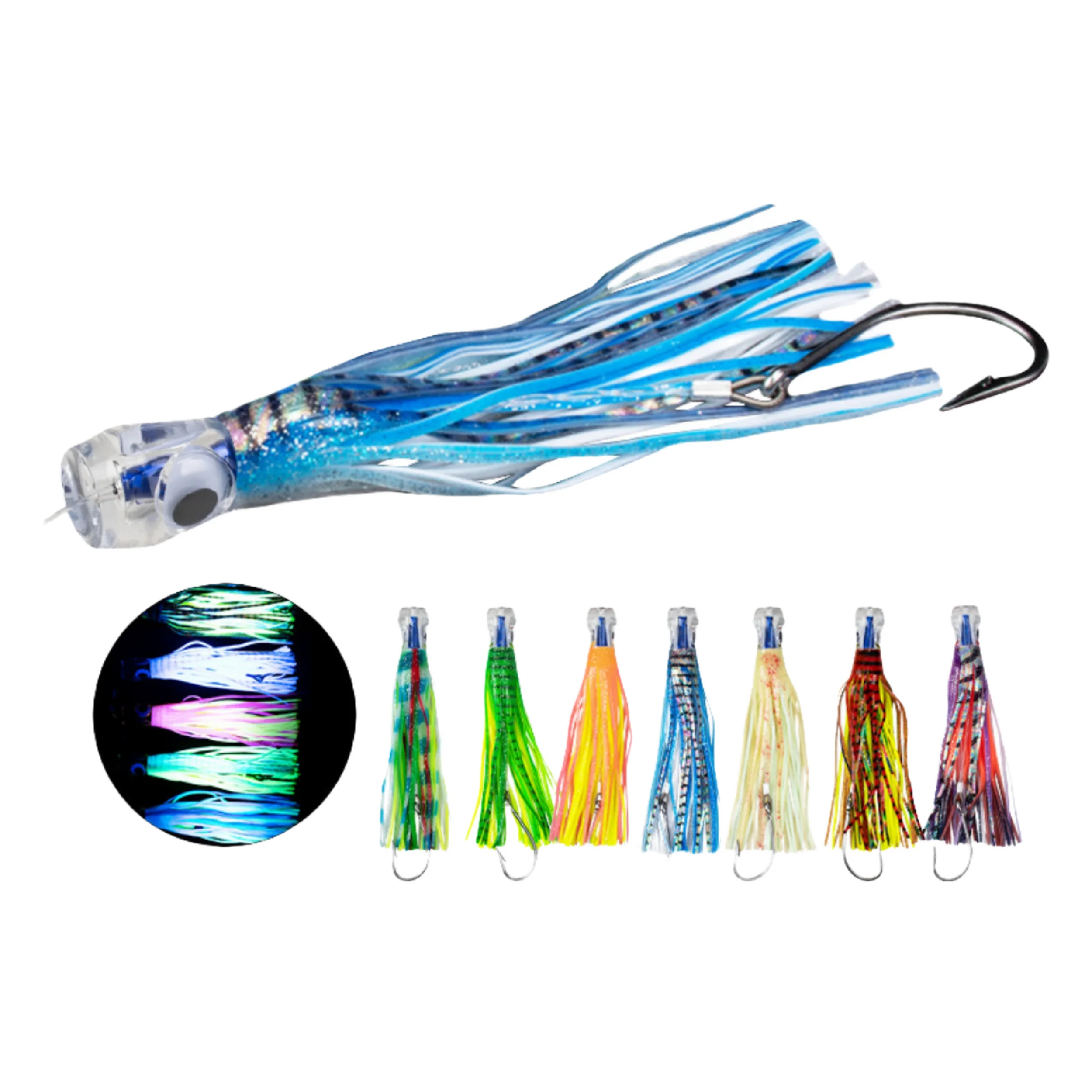 23 cm 9 110 g Plastic Squid Fishing Bait Carp 、 Mackerel 、 Tuna
