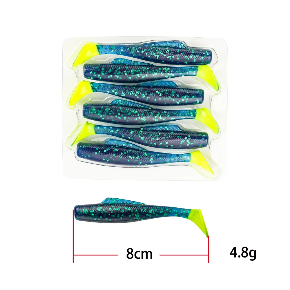 Stainless Steel Soft Plastic Lure 8 cm 6 T for Freshwater ABS Pencil Lure - view 3