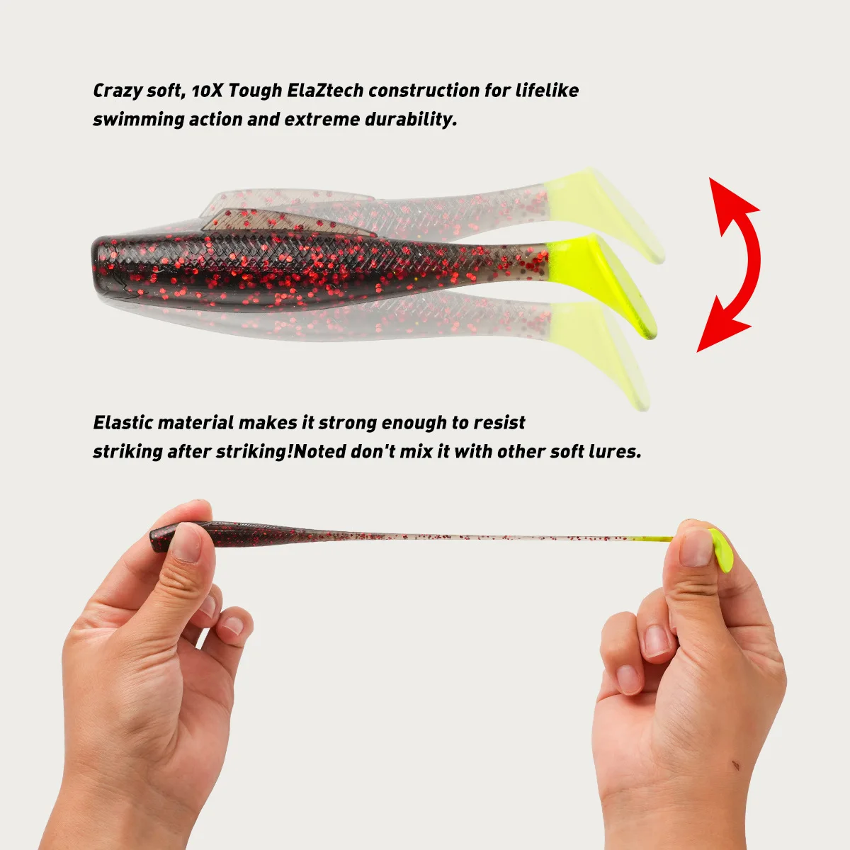 Stainless Steel Soft Plastic Lure 8 cm 6 T for Freshwater ABS Pencil Lure - view 4