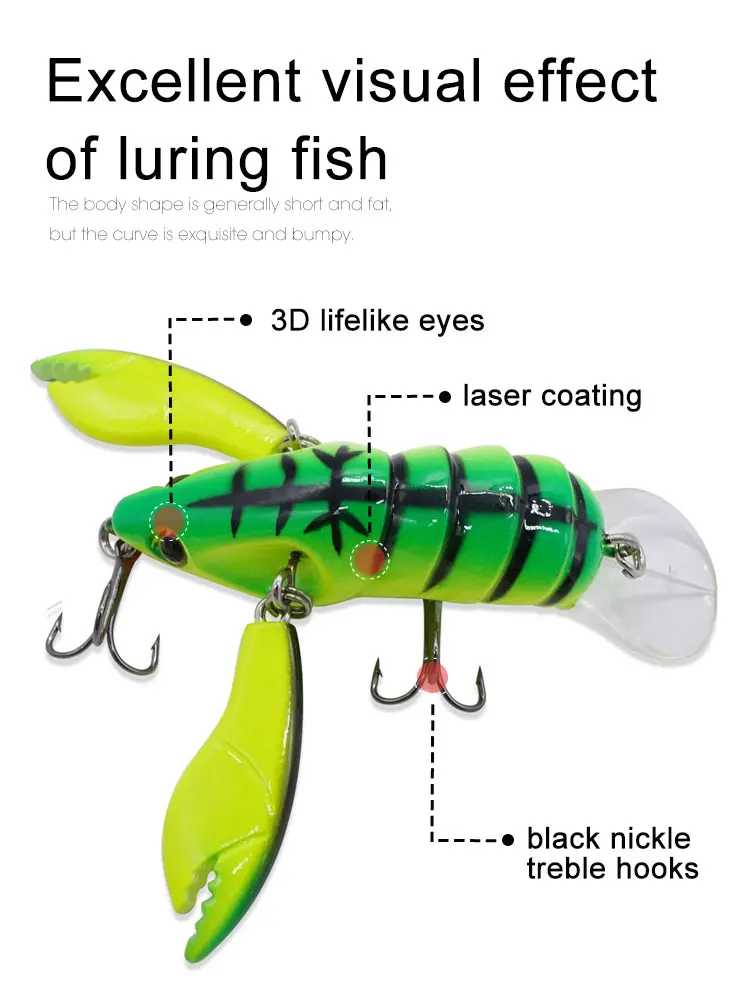Shrimp 9g Plastic Fishing Bait ABS ABS Pencil Lure - view 5