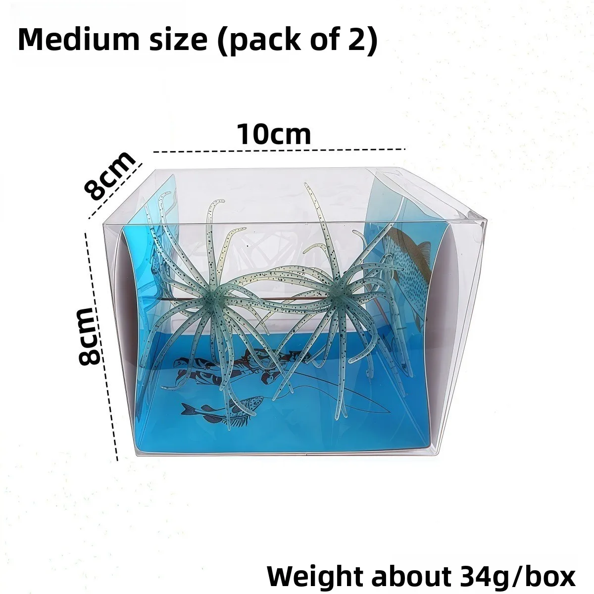 Cheery Sea Urchin TPE Soft Lure, for: Bass 、 、 Marlin 、 ABS Pencil Lure - view 19