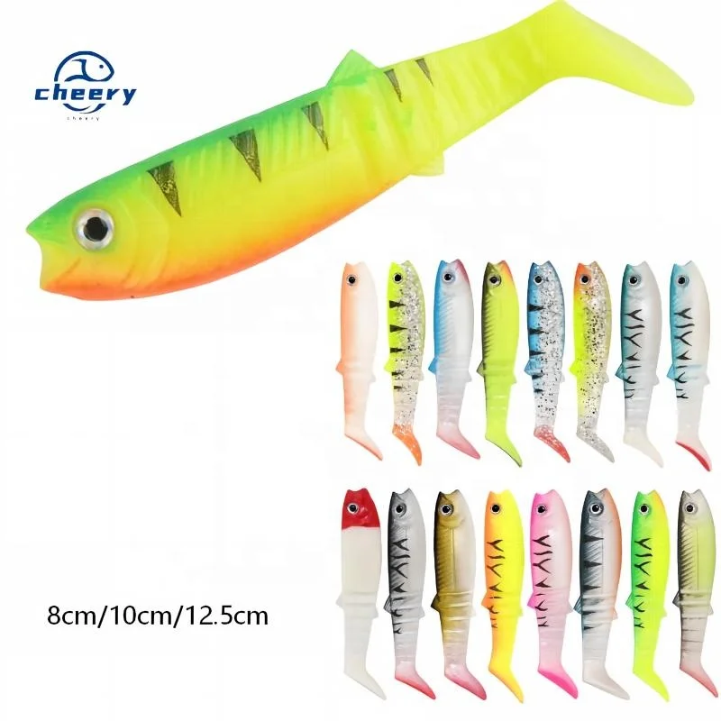 CHEERY Paddle Tail Soft Swimbait Fishing Bait Plastic Lure