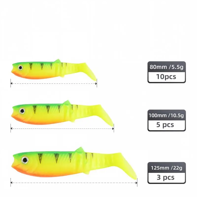 CHEERY Paddle Tail Soft Swimbait Fishing Bait Plastic Lure ABS Pencil Lure - view 6