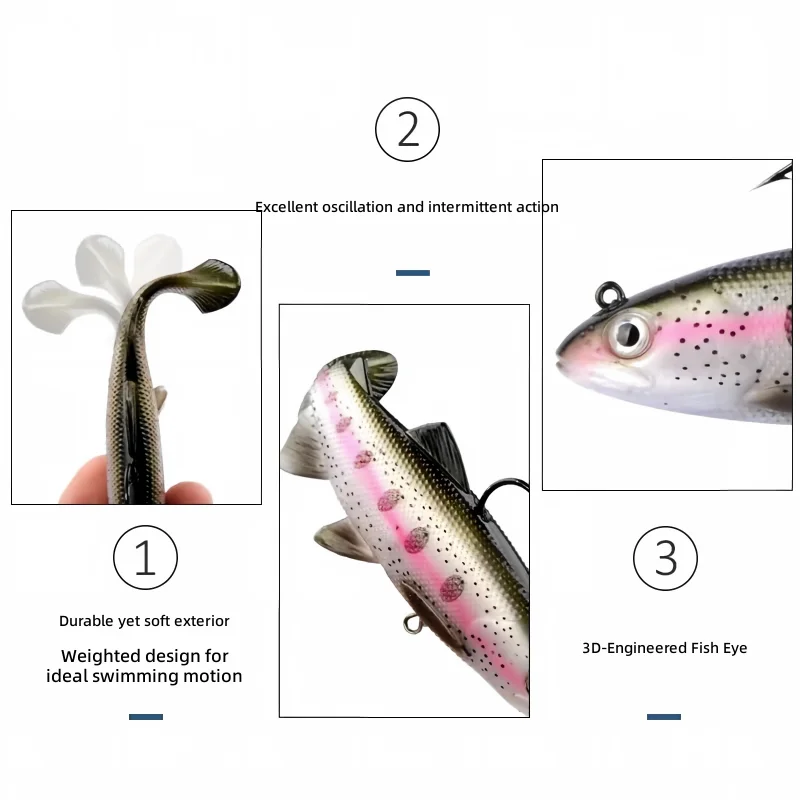 CHEERY 12cm/15cm Soft Lure Fishing Bait Plastic for Trout ABS Pencil Lure - view 8