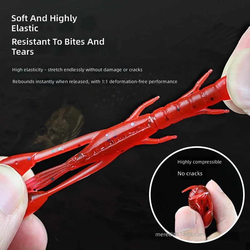 CHEERY 5cm/6.5cm/8cm Shrimp Soft Lure Artificial Fishing Bait ABS Pencil Lure - view 14