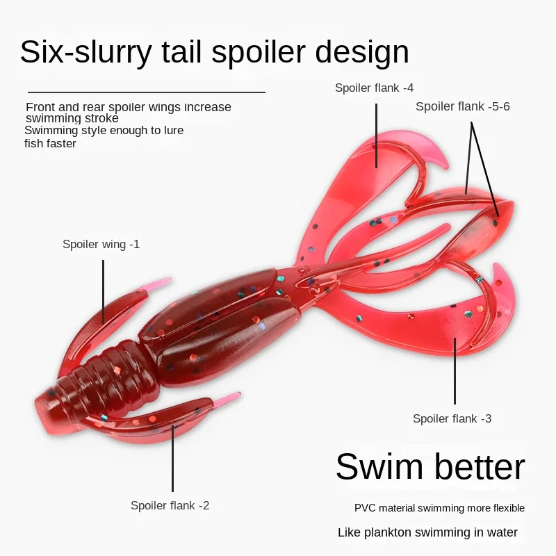 Brand K Bionic CrazyFlapper Soft Lure Fishing Bait 10, for ABS Pencil Lure - view 13