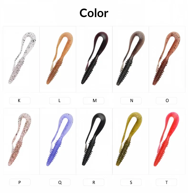 CHEERY Curly Tail Soft Worm Fishing Bait 5 cm /7.5 cm Plastic ABS Pencil Lure - view 3