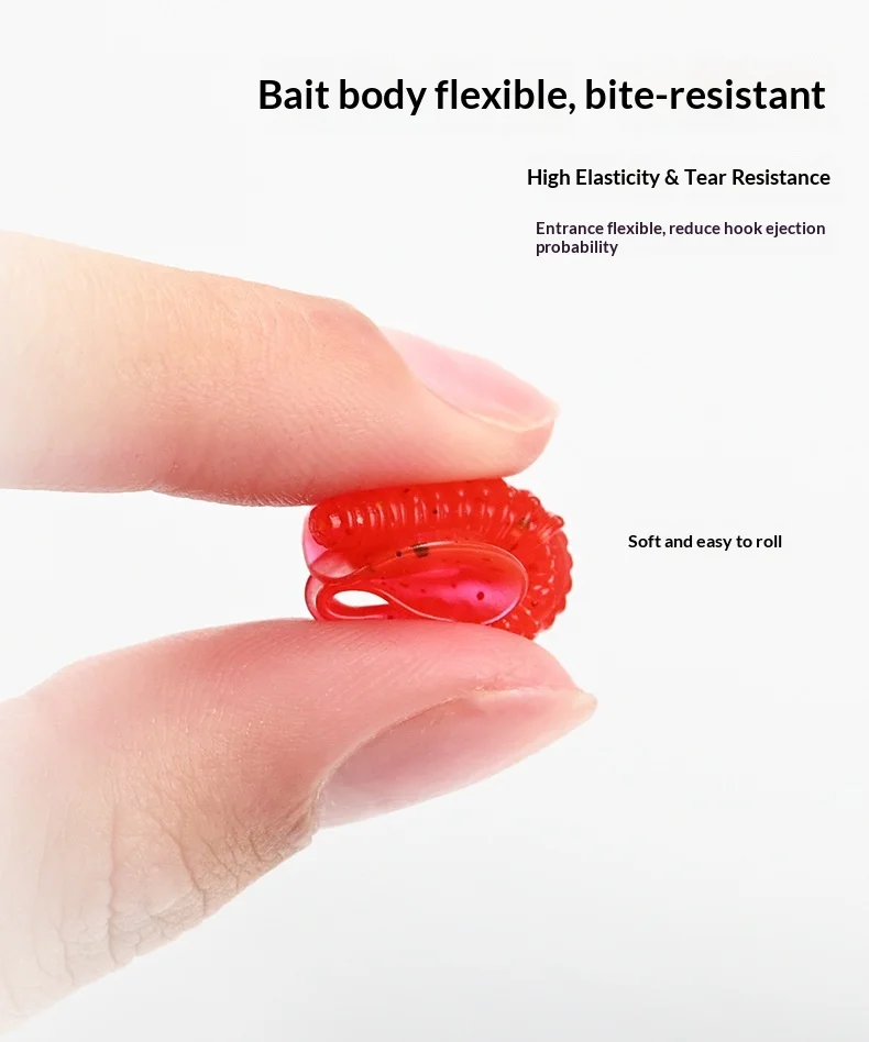 CHEERY Curly Tail Soft Worm Fishing Bait 5 cm /7.5 cm Plastic ABS Pencil Lure - view 12
