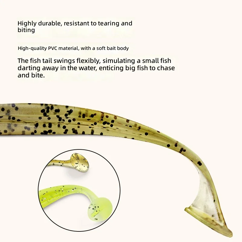 CHEERY T Soft Swimbait Lure Freshwater Fishing Bait for Bass ABS Pencil Lure - view 4