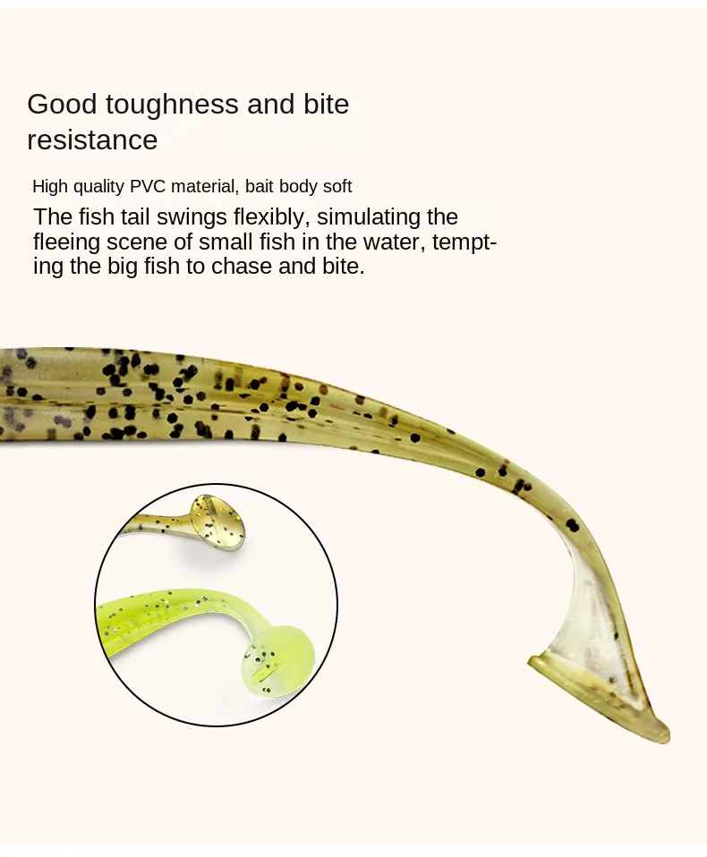 CHEERY T Soft Swimbait Lure Freshwater Fishing Bait for Bass ABS Pencil Lure - view 10