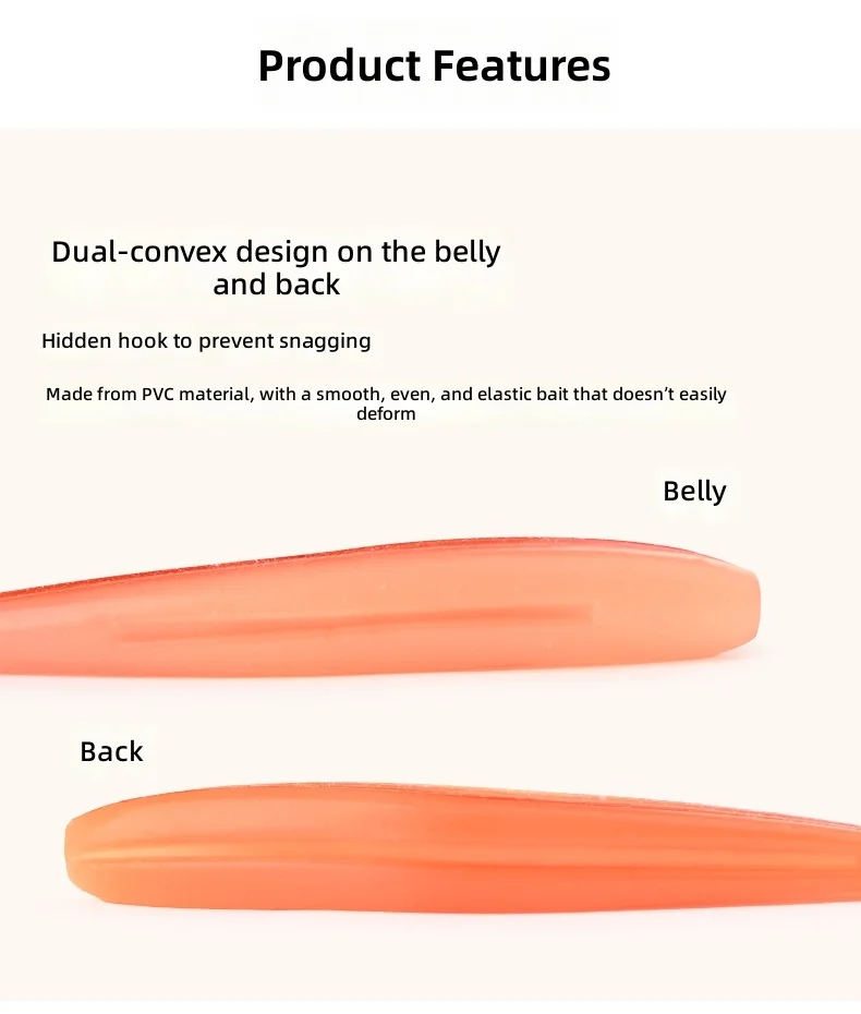 CHEERY T Soft Swimbait Lure Freshwater Fishing Bait for Bass ABS Pencil Lure - view 11