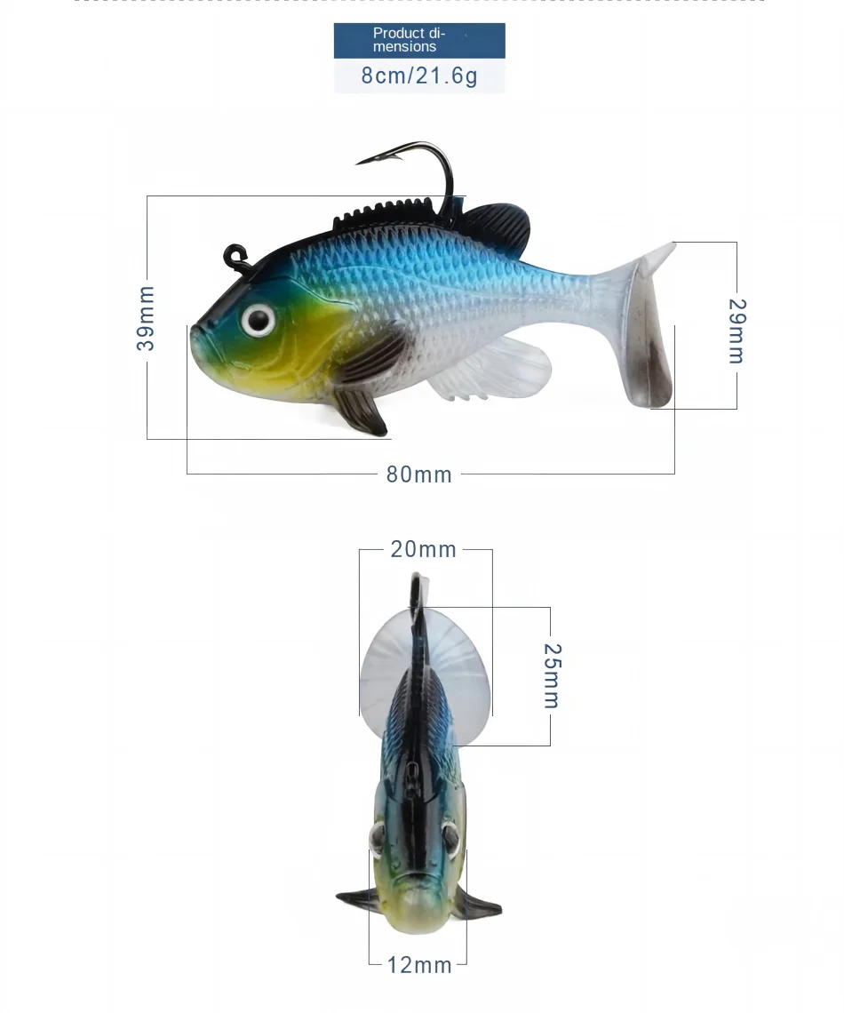 Cheery Soft Swimbait 21.6 g Artificial Fishing Bait Saltwater ABS Pencil Lure - view 7