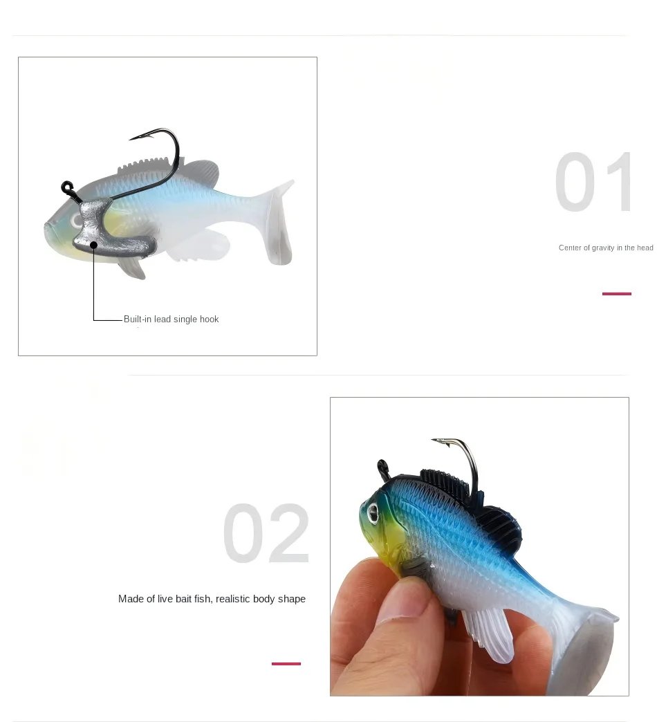 Cheery Soft Swimbait 21.6 g Artificial Fishing Bait Saltwater ABS Pencil Lure - view 8