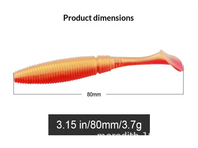 CHEERY Paddle Tail Soft Worm Fishing Bait Method Lure for Bass ABS Pencil Lure - view 1