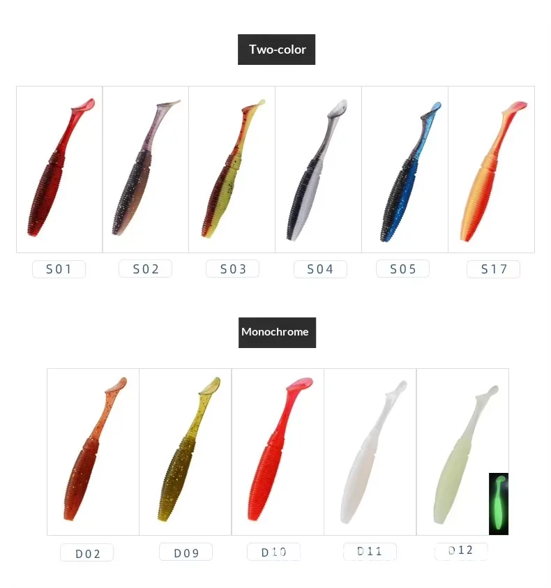 CHEERY Paddle Tail Soft Worm Fishing Bait Method Lure for Bass ABS Pencil Lure - view 2