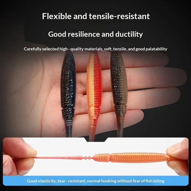 CHEERY Paddle Tail Soft Worm Fishing Bait Method Lure for Bass ABS Pencil Lure - view 3