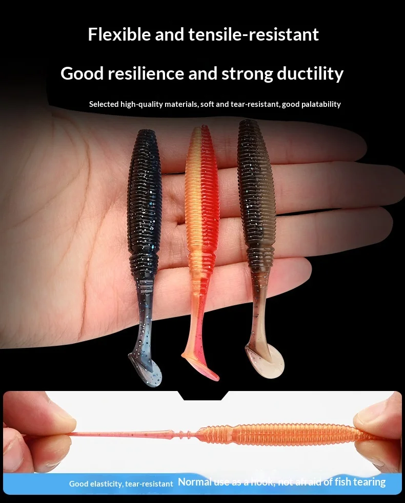 CHEERY Paddle Tail Soft Worm Fishing Bait Method Lure for Bass ABS Pencil Lure - view 11