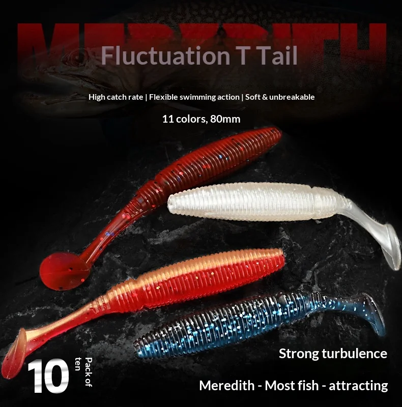 CHEERY Paddle Tail Soft Worm Fishing Bait Method Lure for Bass ABS Pencil Lure - view 13
