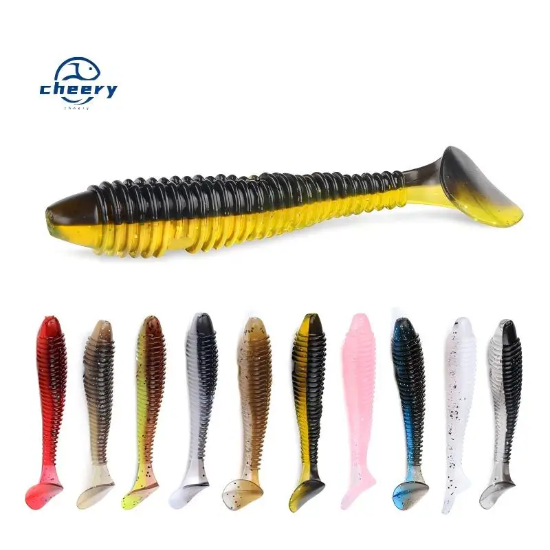 CHEERY Paddle Tail Soft Swimbait Plastic Lure Freshwater