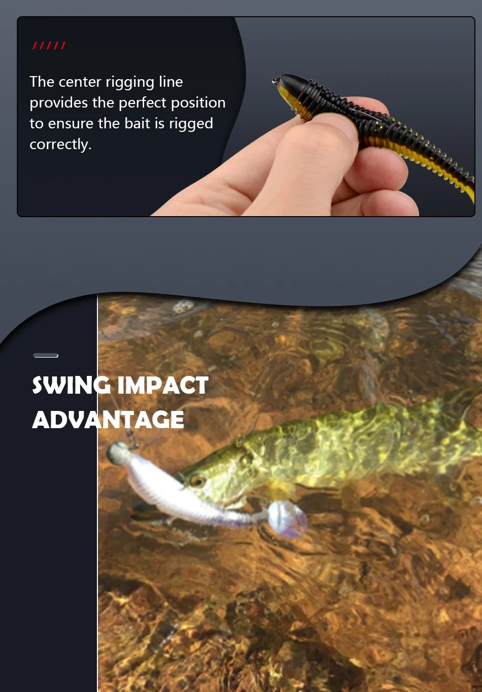 CHEERY Paddle Tail Soft Swimbait Plastic Lure Freshwater ABS Pencil Lure - view 14