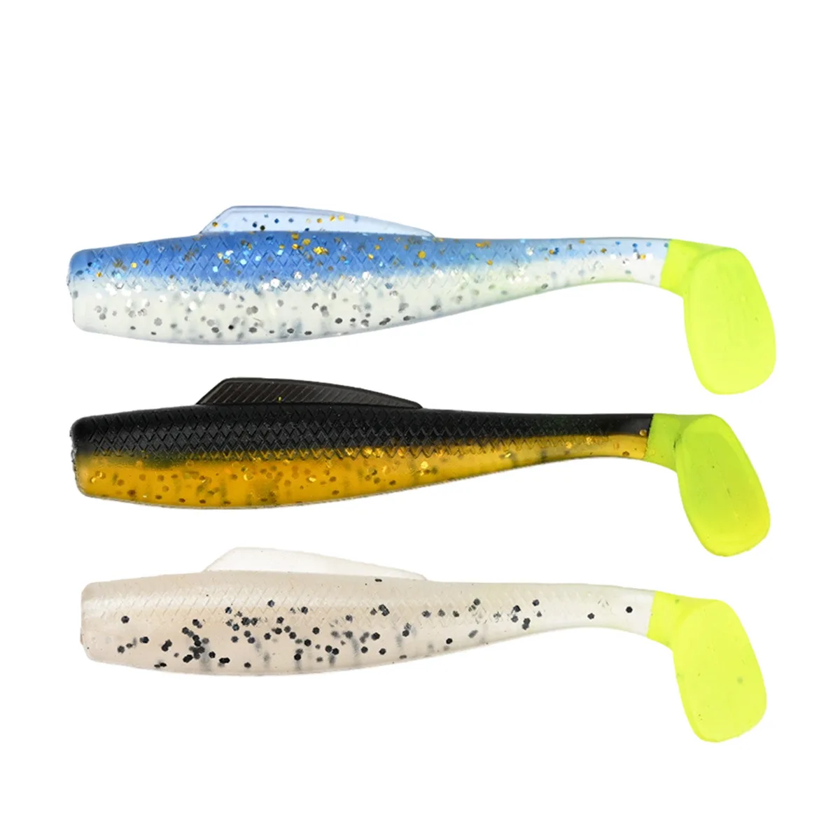 CHEERY 8CM Paddle Tail Soft Swimbait Plastic Lure Freshwater ABS Pencil Lure - view 3