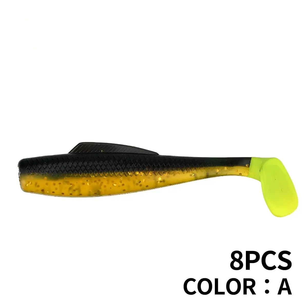 CHEERY 8CM Paddle Tail Soft Swimbait Plastic Lure Freshwater ABS Pencil Lure - view 7