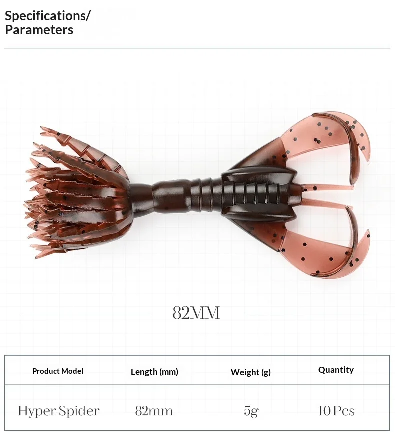 CHEERY 16 Shrimp Soft Swimbait Artificial Fishing Bait, for ABS Pencil Lure - view 7
