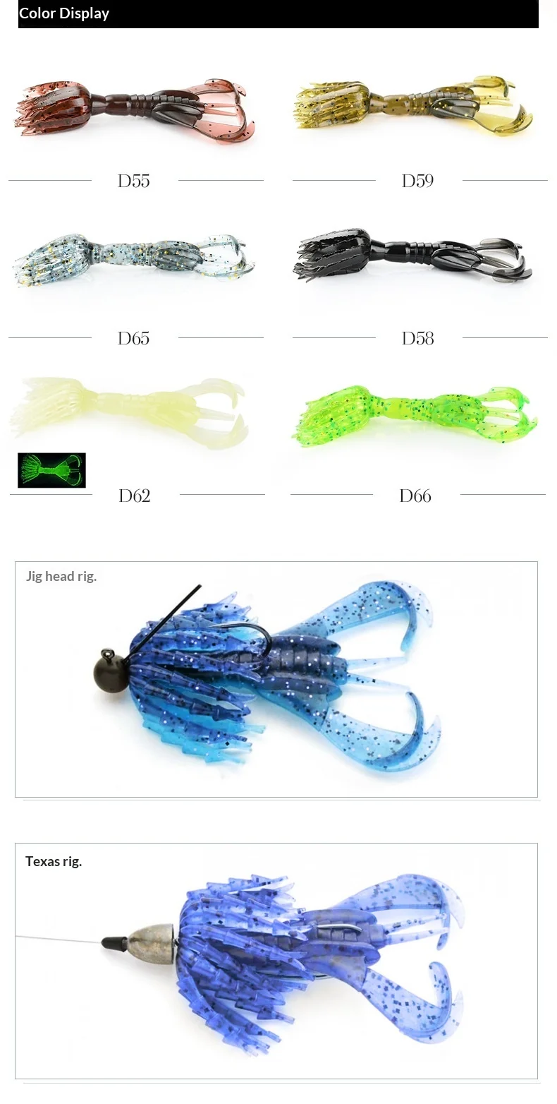 CHEERY 16 Shrimp Soft Swimbait Artificial Fishing Bait, for ABS Pencil Lure - view 8