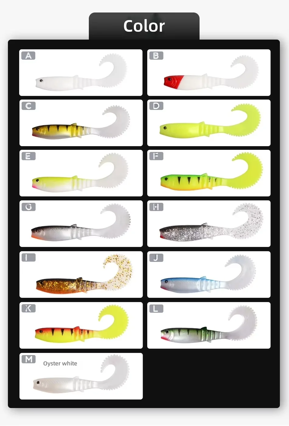 CHEERY 7/9/11CM Curly Tail Soft Swimbait Lure Freshwater Saltwater ABS Pencil Lure - view 16