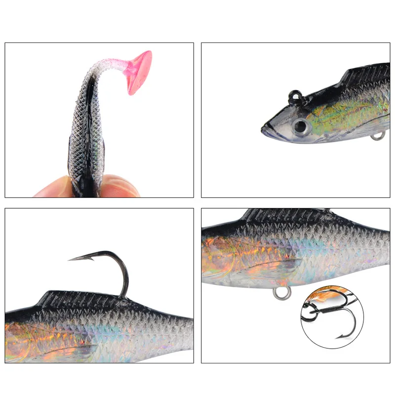 CHEERY 7/10CM T Fishing Bait Soft Swimbait Hooks Plastic Lure, ABS Pencil Lure - view 14