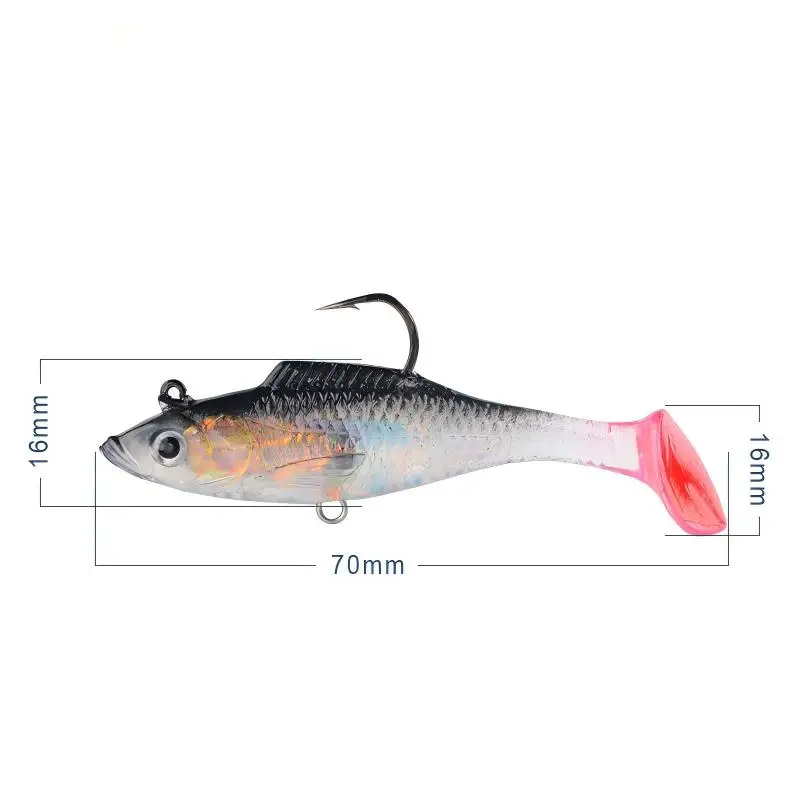 CHEERY 7/10CM T Fishing Bait Soft Swimbait Hooks Plastic Lure, ABS Pencil Lure - view 4