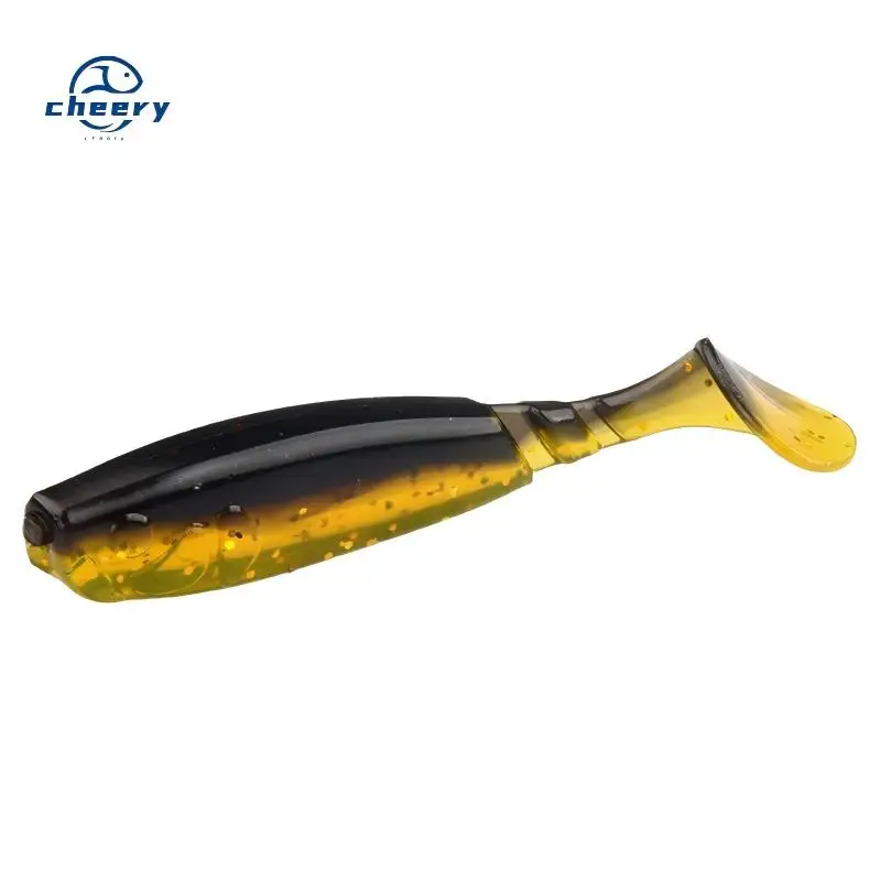 CHEERY 55MM/2.3G Paddle Tail Soft Worm Fishing Bait Plastic Lure